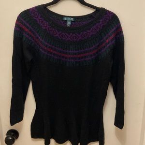 Lauren Ralph Lauren Fairisle Peplum Sweater